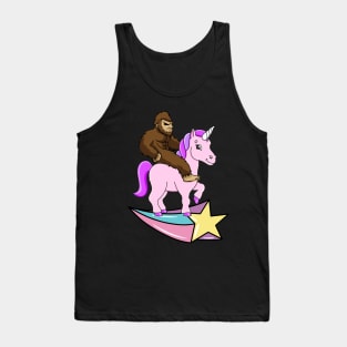 Bigfoot Riding A Unicorn Tank Top